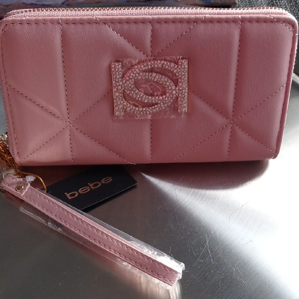 Wallet Long Bebe Elegant Pink Quilted - Picture 6 of 8